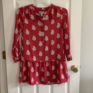 Loft pink patterned dress.